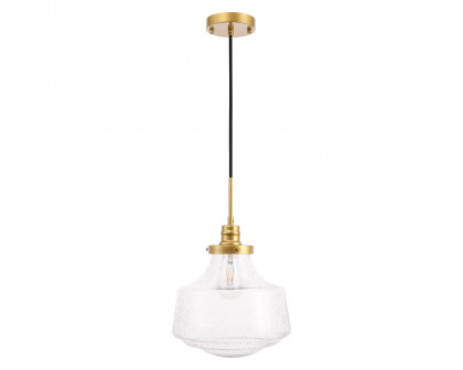 Elegant Pendant Light - Brass, L 11" (LD6260BR)