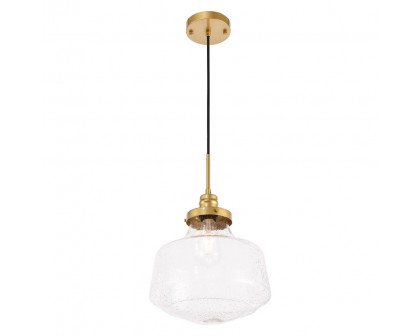 Elegant Pendant Light - Brass, L 11" (LD6260BR)