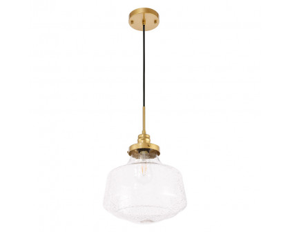 Elegant Pendant Light - Brass, L 11" (LD6260BR)