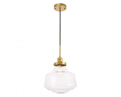 Elegant Pendant Light - Brass, L 11" (LD6260BR)