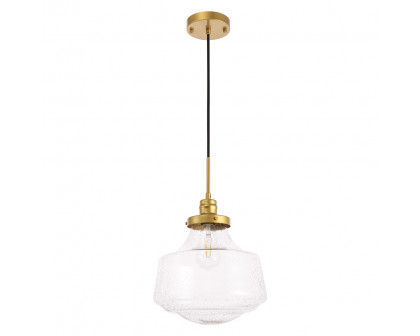 Elegant Pendant Light - Brass, L 11" (LD6260BR)