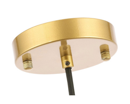 Elegant Pendant Light - Brass/Glass Matte, L 11" (LD6263BR)