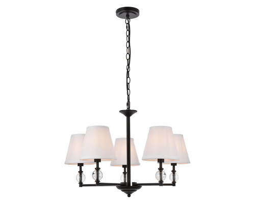 Elegant Bethany 5 Lights Pendant - Black (LD7024D25BK)