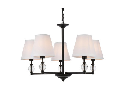 Elegant Bethany 5 Lights Pendant - Black (LD7024D25BK)