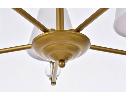 Elegant Bethany 5 Lights Pendant - Brass (LD7024D25BR)