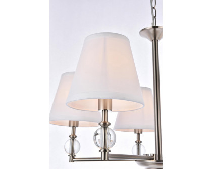 Elegant Bethany 5 Lights Pendant - Satin Nickel (LD7024D25SN)