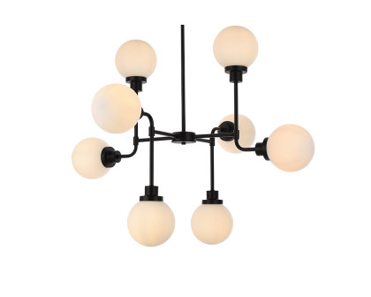 Elegant Hanson 8 Lights Pendant - Black (LD7038D36BK)