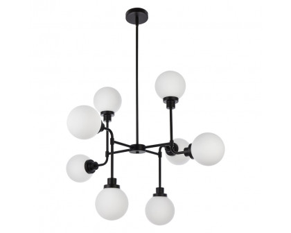 Elegant Hanson 8 Lights Pendant - Black (LD7038D36BK)