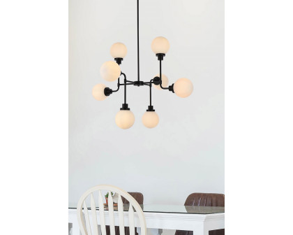 Elegant Hanson 8 Lights Pendant - Black (LD7038D36BK)