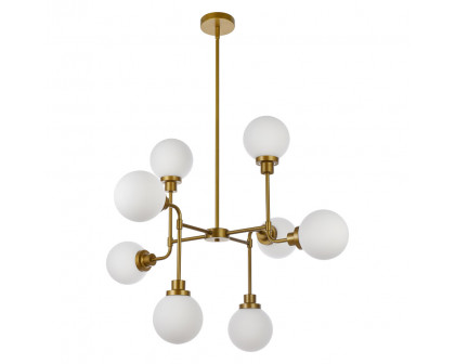 Elegant Hanson 8 Lights Pendant - Brass (LD7038D36BR)