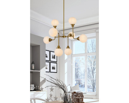 Elegant Hanson 8 Lights Pendant - Brass (LD7038D36BR)