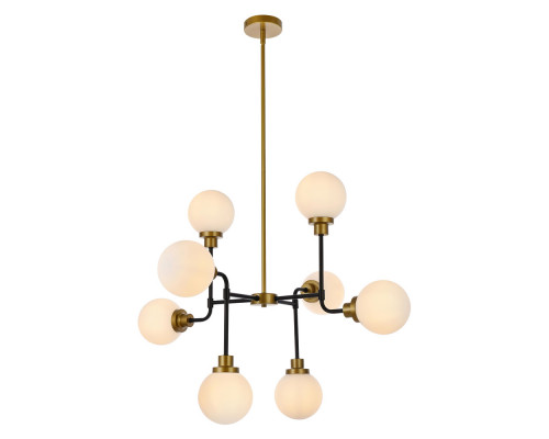 Elegant Hanson 8 Lights Pendant - Satin Nickel (LD7038D36BRB)