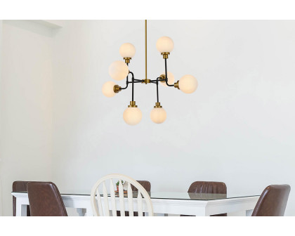 Elegant Hanson 8 Lights Pendant - Satin Nickel (LD7038D36BRB)