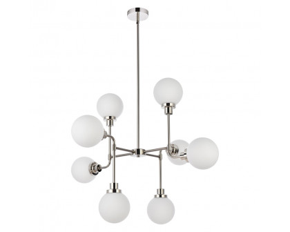 Elegant Hanson 8 Lights Pendant - Polished Nickel (LD7038D36PN)