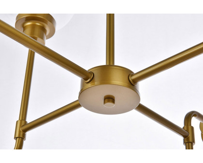 Elegant Hanson 8 Lights Pendant - Brass (LD7039D36BR)