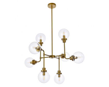 Elegant Hanson 8 Lights Pendant - Brass (LD7039D36BR)