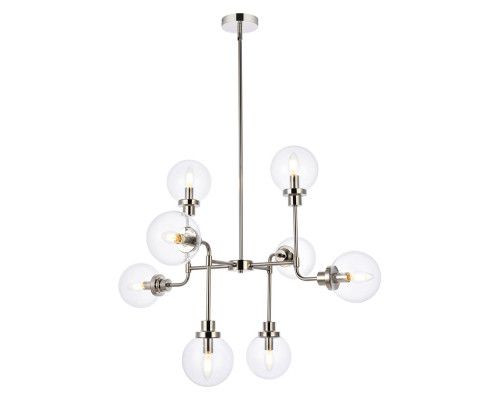 Elegant Hanson 8 Lights Pendant - Polished Nickel (LD7039D36PN)