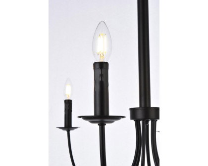 Elegant Brielle 6 Lights Pendant - Black, L 32" (LD7041D32BK)