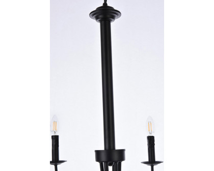 Elegant Brielle 6 Lights Pendant - Black, L 32" (LD7041D32BK)