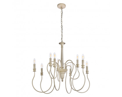 Elegant Flynx 4 Lights Pendant - Weathered Dove, L 30" (LD7045D30WD)