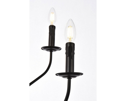 Elegant Westley 6 Lights Pendant - Black, L 24" (LD7046D24BK)