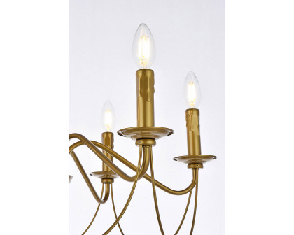 Elegant Westley 6 Lights Pendant - Brass (LD7048D24BR)