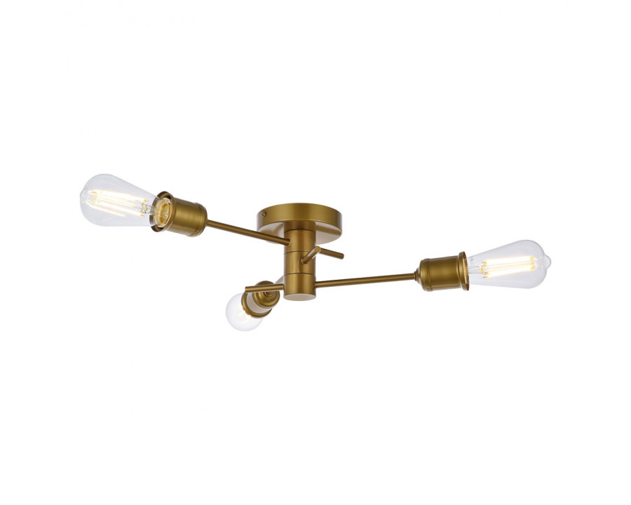 Elegant - Xavier 3 Lights Flush Mount