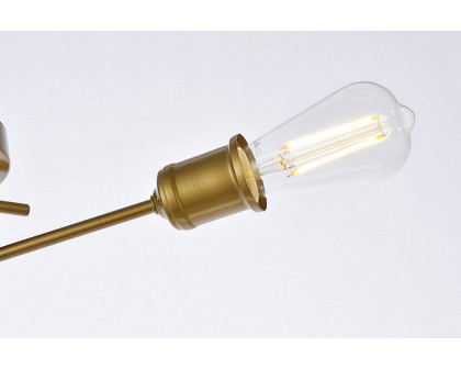 Elegant Xavier 3 Lights Flush Mount - Brass (LD7049F18BR)