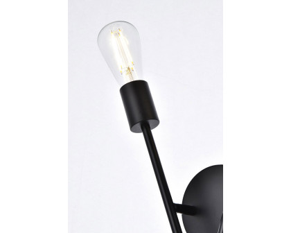 Elegant Armin 2 Lights Wall Sconce - Black (LD7053W7BK)