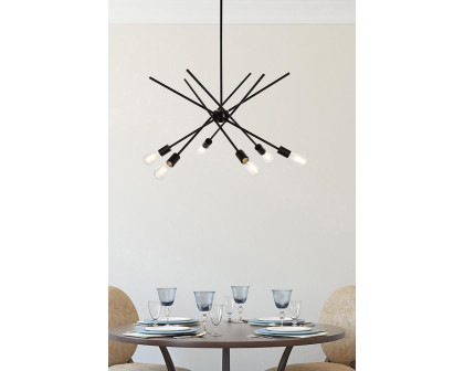 Elegant Armin 6 Lights Pendant - Black (LD7054D32BK)