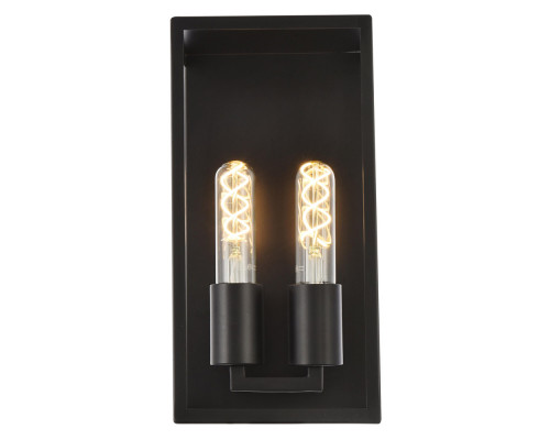 Elegant Voir 2 Lights Wall Sconce - Black (LD7055W6BK)