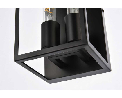 Elegant Voir 2 Lights Wall Sconce - Black (LD7055W6BK)