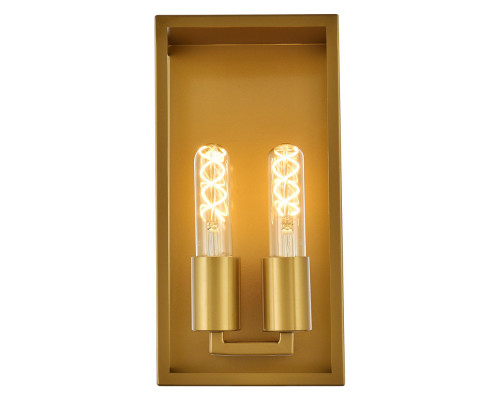 Elegant Voir 2 Lights Wall Sconce - Brass (LD7055W6BR)