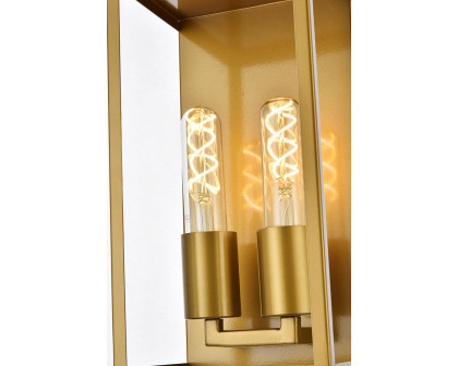 Elegant Voir 2 Lights Wall Sconce - Brass (LD7055W6BR)