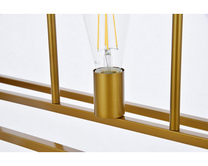 Elegant Voir 3 Lights Pendant - Brass (LD7056D32BR)