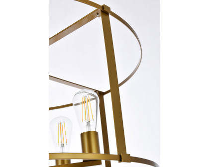 Elegant Agnys 4 Lights Pendant - Brass, L 26" (LD7058D26BR)