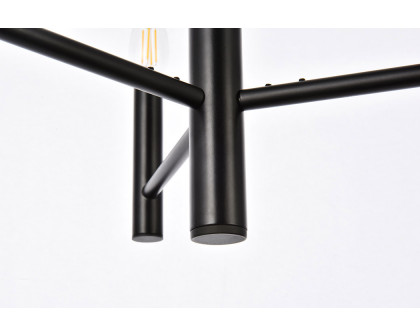 Elegant Carmella 3 Lights Pendant - Black, L 17" (LD7059D17BK)