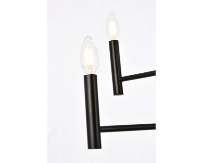 Elegant Carmella 3 Lights Pendant - Black, L 22" (LD7060D22BK)