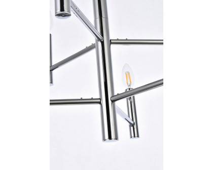 Elegant Carmella 3 Lights Pendant - Chrome, L 22" (LD7060D22C)