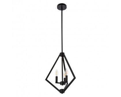 Elegant Irina 3 Lights Pendant - Black (LD7061D14BK)