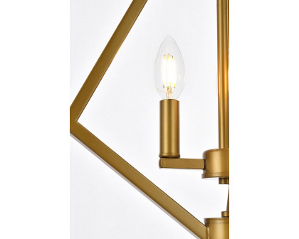 Elegant Irina 3 Lights Pendant - Brass (LD7061D14BR)