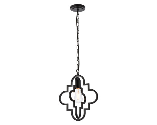 Elegant Sandara 1 Light Pendant - Black, L 12" (LD7062D12BK)