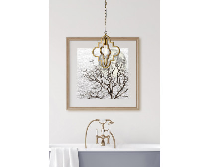 Elegant Sandara 1 Light Pendant - Brass, L 12" (LD7062D12BR)