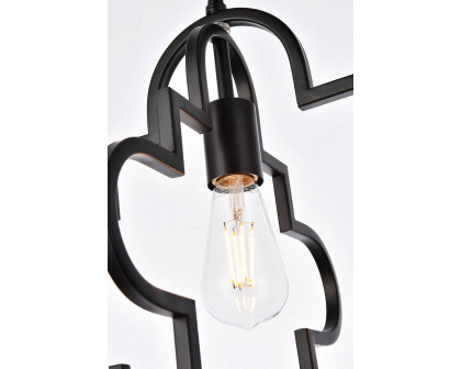 Elegant Sandara 1 Light Pendant - Black, L 16" (LD7063D16BK)