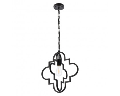 Elegant Sandara 1 Light Pendant - Black, L 16" (LD7063D16BK)