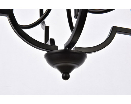 Elegant Sandara 4 Lights Pendant - Black, L 20" (LD7065D20BK)