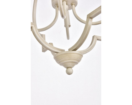 Elegant Sandara 4 Lights Pendant - Weathered Dove, L 20" (LD7065D20WD)