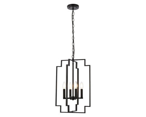 Elegant Rosenfeld 4 Lights Pendant - Black (LD7066D14BK)