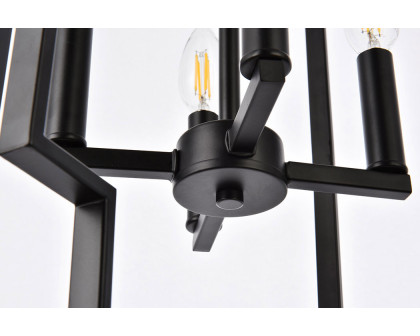 Elegant Rosenfeld 4 Lights Pendant - Black (LD7066D14BK)