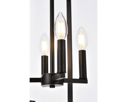 Elegant Rosenfeld 4 Lights Pendant - Black (LD7066D14BK)